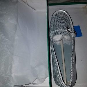 New David Tate Metallic Loafers Size 9W